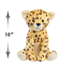 Load image into Gallery viewer, National Geographic Kids 3-Pack Hyper-Realistic Super Soft Stuffed Animal, QR Code to Elephant, Cheetah, Zebra Facts, Recycled Material Packaging, Amazon Exclusive, by Just Play
