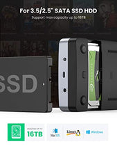 Load image into Gallery viewer, UGREEN 3.5" 2.5" 6Gbps Aluminum USB C Hard Drive Enclosure with Plastic Hard Drive Enclosure
