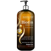 Load image into Gallery viewer, Majestic Pure Biotin Shampoo for Hair Growth - Volumizing Shampoo for Hair Loss - with DHT-3 Blocker - Hydrating &amp; Nourishing - Sulfate Free, for Men &amp; Women - Thin Hair Shampoo - 16 fl oz
