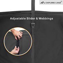 Load image into Gallery viewer, Explore Land Heavy Duty Chair Storage Bag for Folding Longue Chair, Zero Gravity Chair, Light Weight Transport Chair, Folding Rollator Walker (Black)
