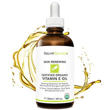 Load image into Gallery viewer, Vitamin E Oil - 100% All Natural &amp; USDA Organic (LARGE 4oz Bottle) Visibly Reduce the Look of Scars, Stretch Marks, Dark Spots &amp; Wrinkles for Hydrated &amp; Youthful Skin. Face &amp; Body Moisturizer
