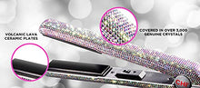 Load image into Gallery viewer, CHI The Sparkler 1" Lava Ceramic Hairstyling Iron Special Edition, Hair Straightener, Silver
