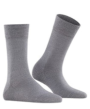 Load image into Gallery viewer, FALKE Women's Sensitive Berlin Diabetic Socks, Merino Wool and Cotton, Crew Length, Lightweight Soft Knit, Grey (Light Grey Melange 3830), US 8-10.5 (EU 39-42 Ι UK 5.5-8), 1 Pair
