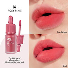 Load image into Gallery viewer, Peripera Ink Airy Velvet (0.14 fl oz, 14 Rosy Pink)
