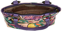 Load image into Gallery viewer, Anna by Anuschka Women's Genuine Leather Large Classic Shopper | Hand Painted Original Artwork | Tropical Toucan, One Size
