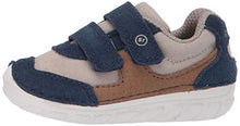 Load image into Gallery viewer, Stride Rite baby boys Soft Motion Mason Athletic Sneaker, Navy/Truffle, 4.5 Toddler US
