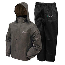 Load image into Gallery viewer, FROGG TOGGS Men's Classic All-Sport Waterproof Breathable Rain Suit , Stone Jacket/Black Pants, X-Large

