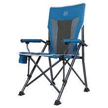 Load image into Gallery viewer, TIMBER RIDGE Ovesized Folding Camping Chair with Padded Hard Armrest, High Back Lawn Chair with Cup Holder, Portable Outdoor Chair Heavy Duty 400lb for Fishing, Hiking, Including Carry Bag (Blue)
