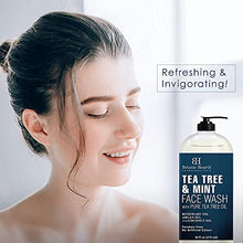 Load image into Gallery viewer, Botanic Hearth Biotin Shampoo &amp; Conditioner Set (16 oz Each) and Tree Tea &amp; Mint Face Wash (16 oz) Bundle
