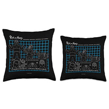 Load image into Gallery viewer, Rick and Morty Presidential Morphing Throw Pillow, 16x16, Multicolor

