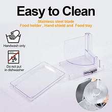 Load image into Gallery viewer, WERISE Meat Slicer Electric Deli Food Slicer for Home Use with 6.7'' Removable Stainless Steel Blade and Non-Slip Feet, Adjustable Thickness for Meat, Cheese, Bread,110V
