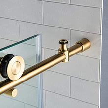 Load image into Gallery viewer, WOODBRIDGE PLUMBING_FIXTURE MBSDC4876-BG Frameless Sliding Shower, 44"-48" Width, 76" Height, 3/8" (10 mm) Clear Tempered Glass, Finish, Designed for Smooth Door Closing. Brushed Gold
