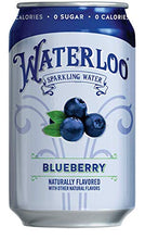 Load image into Gallery viewer, Waterloo Sparkling Water, Blueberry Naturally Flavored, 12 Fl Oz Cans, Pack of 12 | Zero Calories | Zero Sugar or Artificial Sweeteners | Zero Sodium
