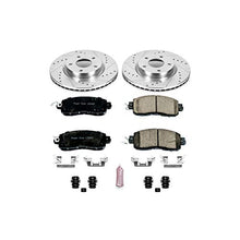 Load image into Gallery viewer, Power Stop K6494 Front Z23 Carbon Fiber Brake Pads with Drilled &amp; Slotted Brake Rotors Kit
