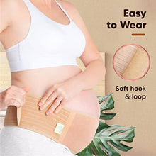 Load image into Gallery viewer, KeaBabies Maternity Belly Band for Pregnancy - Soft &amp; Breathable Pregnancy Belly Support Belt - Pelvic Support Bands - Tummy Band Sling for Pants - Pregnancy Back Brace (Classic Ivory, One Size)
