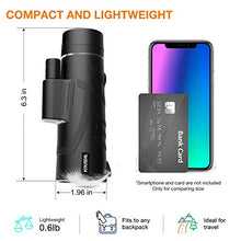 Load image into Gallery viewer, Monocular Telescope - 12X50 High Power 【HD Monocular for Bird Watching】 with Smartphone Holder &amp; Tripod IPX7 Waterproof Monocular Made by Hyper FMC BAK4 Prism &amp; Eco-Friendly Materials
