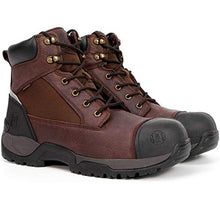 Load image into Gallery viewer, Montwell Mens work boots, 6" Composite Toe Waterproof Lightweight Work Boots for Men, Slip &amp; Puncture Resistant Safety EH Wide Working Shoes 2E-10.5 (CK-1126)
