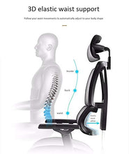 Load image into Gallery viewer, NOLOGO Ergonomic Adjustable Office Chair with Lumbar Support and Rollerblade Wheels - High Back with Breathable Mesh - Breathable Cushion - Adjustable Head &amp; Arm Rests, Seat Height - Reclines
