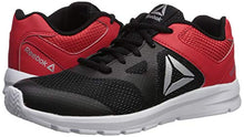Load image into Gallery viewer, Reebok Baby-Boy's Rush Runner Running Shoe, Black/Red/Silver, 4.5 M US Toddler
