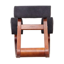 Load image into Gallery viewer, Adult Children Learning Chair Anti-Humpback Solid Wood Improve Posture Comfortable Knee Kitchen Living Room Bedroom School Game Office Chair (Black2)
