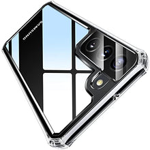 Load image into Gallery viewer, VANMASS Crystal Protective Designed for Samsung Galaxy S22 Case 6.1”, [Military Shockproof &amp; Slim Fit &amp; Crystal Clear] Anti-Yellowing Thin Soft Phone Case for Galaxy S22 5G
