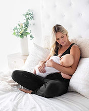 Load image into Gallery viewer, Kindred Bravely Everyday Maternity Joggers (Black, Small) &amp; Emmaline Maternity &amp; Nursing Robe (Grey, Small/Medium) Bundle
