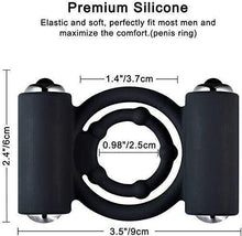 Load image into Gallery viewer, Silicone Double Penis Ring Men's Training Ring, Sexy Underwear Stimulator Cock Ring, Wearable Penis Training Device. Longer, Stronger, Erection, Enhanced Sex Toys, Men and Women, Sunglasses
