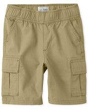 Load image into Gallery viewer, The Children's Place Boys Pull on Cargo Shorts,Flax Single,16S
