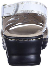 Load image into Gallery viewer, Clarks womens Lexi Carmen Sandal, White Leather, 9.5 US
