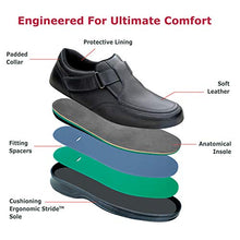 Load image into Gallery viewer, Orthofeet Proven Foot Pain Relief Comfort Best Orthopedic Diabetic Arthritis Men's Loafer Shoes Carnegie Black
