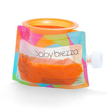 Load image into Gallery viewer, Baby Brezza Reusable Baby Food Storage Pouches, 10 Pack 7oz - Make Organic Food Puree for Kids or Toddlers and Store in Refillable Squeeze Pouches, Bulk Set is Freezer Safe &amp; Washable
