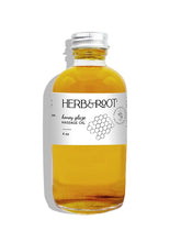 Load image into Gallery viewer, Herb &amp; Root Honey Flavored Massage Oil, Natural, Edible Delicious, Premium Grade Massage Therapy Oil Blend
