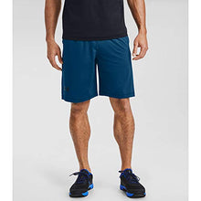 Load image into Gallery viewer, Under Armour Men's Raid 10-inch Workout Gym Shorts , Graphite Blue (581)/Black , Medium
