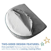 Load image into Gallery viewer, OCCObaby Pregnancy Pillow, Memory Foam Body Wedge for Belly, Knees and Back Support, Reversible Maternity Pillow with Removable Cover and Travel Bag
