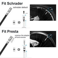 Load image into Gallery viewer, Bike Kit | Super Mini Bike Pumps,120 PSI High Pressure Bicycle Air Pump, Fits Presta and Schrader,Come with Glueless Puncture Repair Kit Includes Mount Kit (Black)
