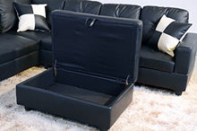 Load image into Gallery viewer, Beverly Fine Funiture Sectional Sofa Set, 91A Black
