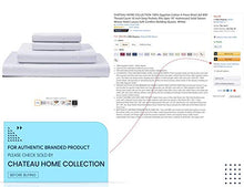 Load image into Gallery viewer, CHATEAU HOME COLLECTION 100% Egyptian Cotton Sheets King Size, 800 Thread Count White 4 Piece Sheet Set, Solid Sateen Weave, 16" Deep Pocket (Fits Upto 18" Mattress), Long Staple Cotton Bedsheet Set
