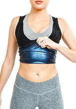 Load image into Gallery viewer, Sweat Shaper Women's Premium Workout Tank Top Slimming Polymer Sauna Vest (XX-Large-3X-Large, Black)
