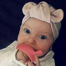 Load image into Gallery viewer, Mombella Mimi The Mushroom Soothing teether for Breast Feeding Baby who Does not take Pacifiers/Premature Baby who has weak jaw movement/0-6month with Sucking Needs, Pink
