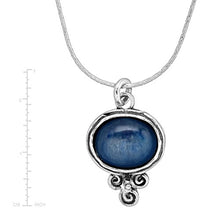 Load image into Gallery viewer, Silpada 'Passport To Paradise' Natural Kyanite Pendant Necklace in Sterling Silver
