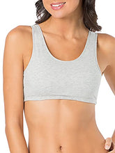 Load image into Gallery viewer, Fruit of the Loom Women's Built Up Tank Style Sports Bra, Blushing Rose/Heather Grey-Wonder Woman, 38
