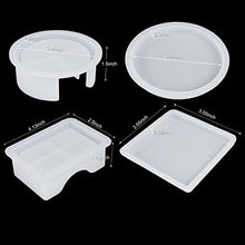 Load image into Gallery viewer, LET'S RESIN Silicone Coaster Molds, Resin Coaster Molds Kit with 10pcs Square and Round Coaster Molds Set, Upgrade Coaster Holder Epoxy Resin Molds for Resin Casting, Cups Mats, Home Decoration

