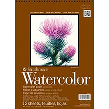 Load image into Gallery viewer, Strathmore (298-112 400 Series Watercolor Pad, Cold Press, 12"x12", White, 12 Sheets
