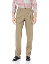 Load image into Gallery viewer, DOCKERS Men's Classic Fit Signature Khaki Lux Cotton Stretch Pants-Pleated (Regular and Big &amp; Tall), timber wolf, 38W x 32L

