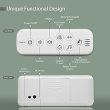 Load image into Gallery viewer, Portable Sound Machines,White Noise Machine with 42 Non Looping Natural Soothing Sounds,Battery or Adapter Charging Options Auto-Off Timer Travel Office Privacy Sound Machine for Adults Baby Kids
