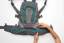 Load image into Gallery viewer, Infantino Carry On Baby Carrier with 6 Pockets for Diapers, Wipes, Pacifier, Phone &amp; Keys and Ergonomic Seat
