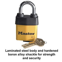 Load image into Gallery viewer, Master Lock 911DPF Heavy Duty Outdoor Padlock with Key, 1 Pack

