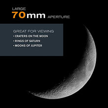 Load image into Gallery viewer, Celestron - PowerSeeker 70EQ Telescope - Manual German Equatorial Telescope for Beginners - Compact and Portable - BONUS Astronomy Software Package - 70mm Aperture
