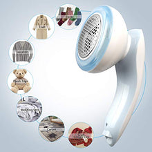 Load image into Gallery viewer, COOLKESI Upgrade Rechargeable Lint Remover &amp; Fabric Shaver, 3-Leaf Stainless Steel Blades Lint Shaver Defuzzer Pill Fuzz Remover for Clothes, Dryer, Couch, Blanket, Sweater, Furniture
