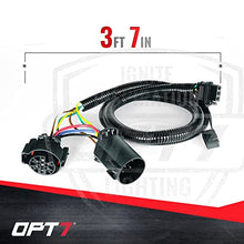 Load image into Gallery viewer, OPT7 7 to 4 Pin Tailgate Trailer Light Connector Adapter Extension- 4 FT
